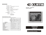 Curtis TV1410 User's Manual