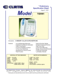 Curtis TID911 User's Manual