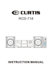 Curtis RCD-718 User's Manual