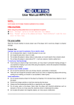 Curtis MPK7836 User's Manual