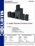 Curtis HTIB1002 User's Manual