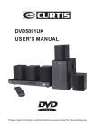 Curtis DVD5091UK User's Manual