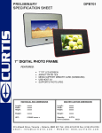 Curtis DPB701 User's Manual