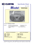 Curtis RCD163A User's Manual