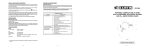 Curtis CD 290 User's Manual