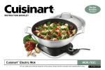 Cuisinart WOK-703C User's Manual