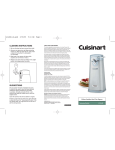 Cuisinart SCO-60C User's Manual