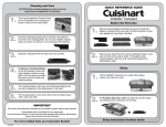 Cuisinart PG-26757 User's Manual
