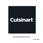 Cuisinart Coffeemaker DGB625BCU User's Manual
