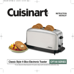 Cuisinart CPT-90 SERIES User's Manual