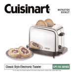 Cuisinart CPT-70C Series User's Manual