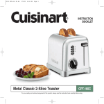 Cuisinart CPT-160C User's Manual