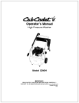 Cub Cadet 2200H Operator's Manual