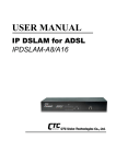 CTC Store IPDSLAM-A8/A16 User's Manual