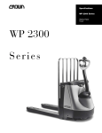 Crown Equipment Walkie Pallet Truck WP 2300 User's Manual