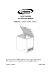 Crosley CHEST CCF35 User's Manual