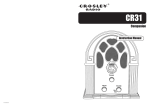 Crosley Radio COMPANION CR31 User's Manual
