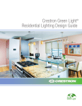 Crestron electronic Residential Lighting User's Manual