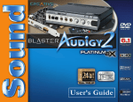 Creative Sound Blaster Audigy 2 Platinum eX User's Manual