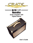 Crate Amplifiers RETROFEX RFX15 User's Manual