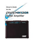Crate Amplifiers MX120R User's Manual