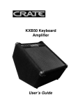 Crate Amplifiers KXB50 User's Manual