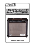 Crate Amplifiers GFX-65T User's Manual