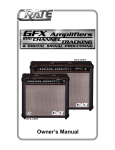Crate Amplifiers GFX-120T User's Manual