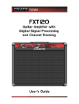 Crate Amplifiers fxt120 User's Manual