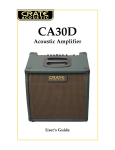 Crate Amplifiers CA30 DG User's Manual