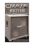 Crate Amplifiers BV215B User's Manual