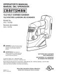 Craftsman C3 Owner's Manual