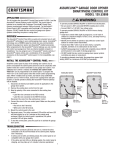 Craftsman Assure Link Garage Door Opener Smartphone Control Kit (No service fees, free app download) Owner's Manual (Espanol)