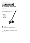 Craftsman 944.511591 Operator's Manual