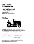 Craftsman 917.2720601 User's Manual