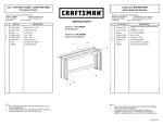 Craftsman 8' Workbench Frame - Red Service Parts