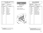 Craftsman 8-Drawer Service Parts