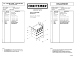 Craftsman 5-Drawer Service Parts