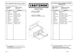 Craftsman 10-Drawer Use & Care Manual