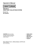 Craftsman 351.22313 Owner's Manual