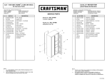 Craftsman 32" Wide Floor Cabinet - Gray/Black Service Parts