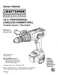 Craftsman 315.27127 User's Manual