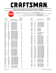 Craftsman 309-Piece Parts list