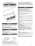 Craftsman 3-Drawer Service Parts