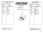 Craftsman 4-Drawer Service Parts