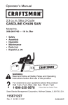 Craftsman 38cc Owner's Manual