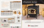 Country Flame Wood Fireplace User's Manual