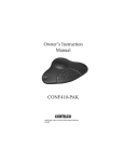 Cortelco CONF410PAK User's Manual