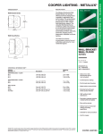 Cooper Lighting Wall Bracket User's Manual