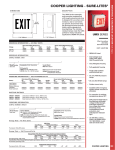 Cooper Lighting UMX Series Watertight User's Manual